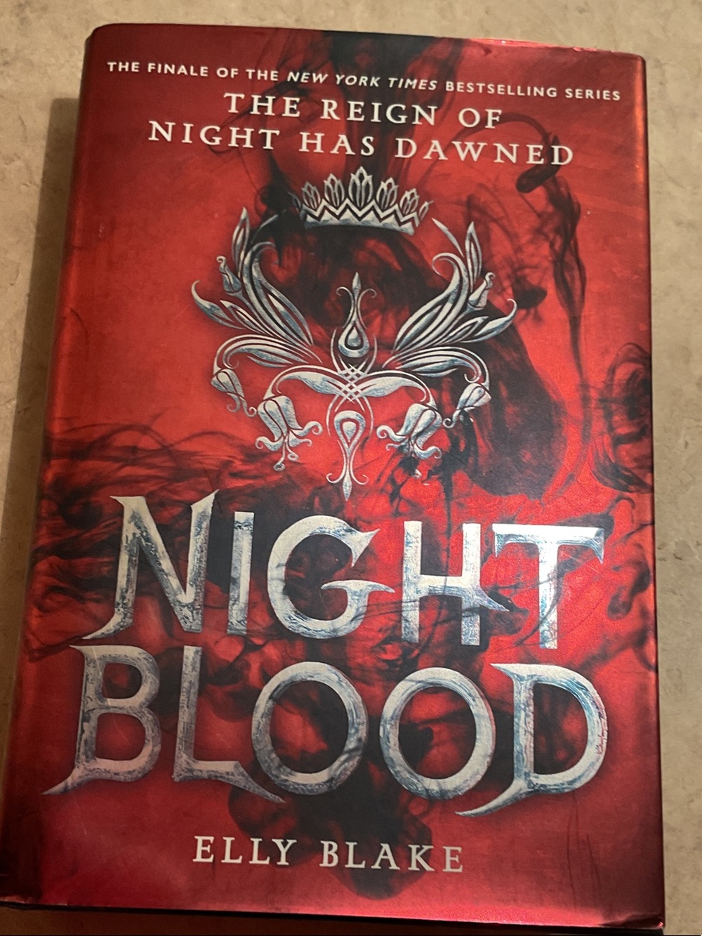 Nightblood by Elly Blake - Red Hardcover Fantasy Novel